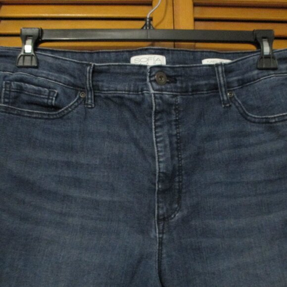 Sofia Vergara Jeans Melisa Flare blue jeans with stretch great condition sz 18S - Picture 4 of 10